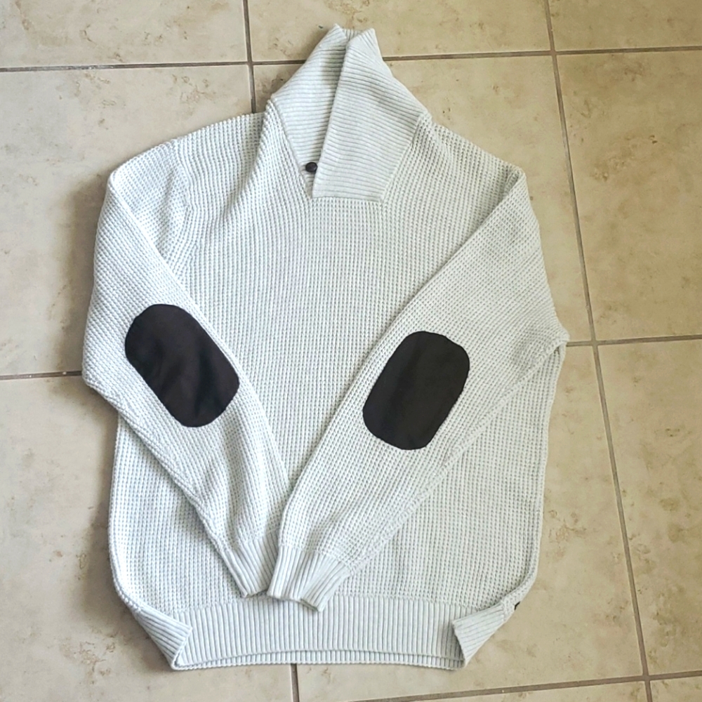 Chaps Padded Elbow Sweater